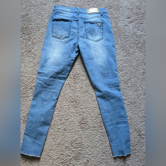 Junior Jean  Light Blue Wash Distressed  Size 11/12 - Picture 2 of 6